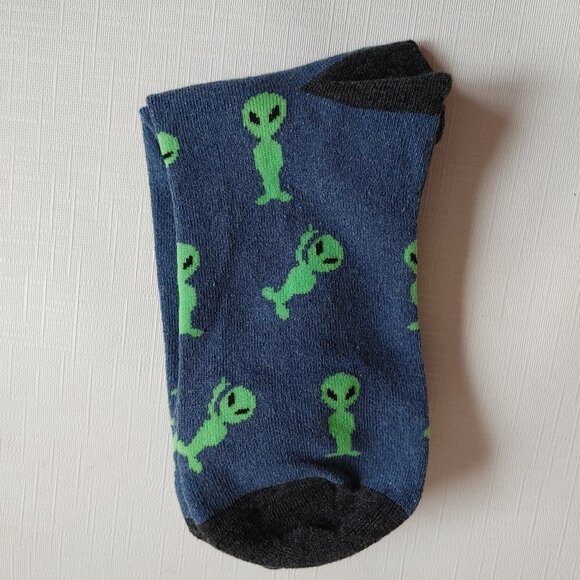ALIEN Socks BEAM ME UP Extra Terrestrial Comfy Toes FUNKY CREW SOCKS 7-13 - Picture 5 of 5